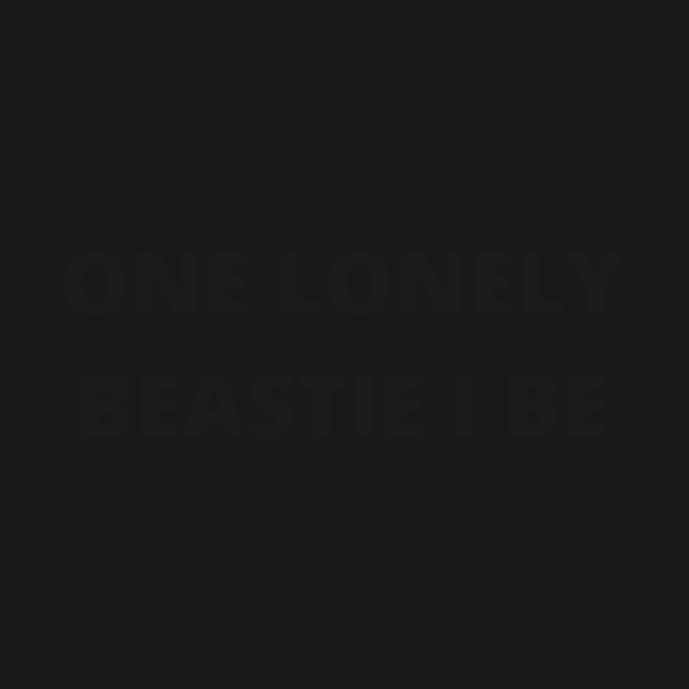 Beastie Boys - One Lonely Beastie I Be lyric by robmakesstuff