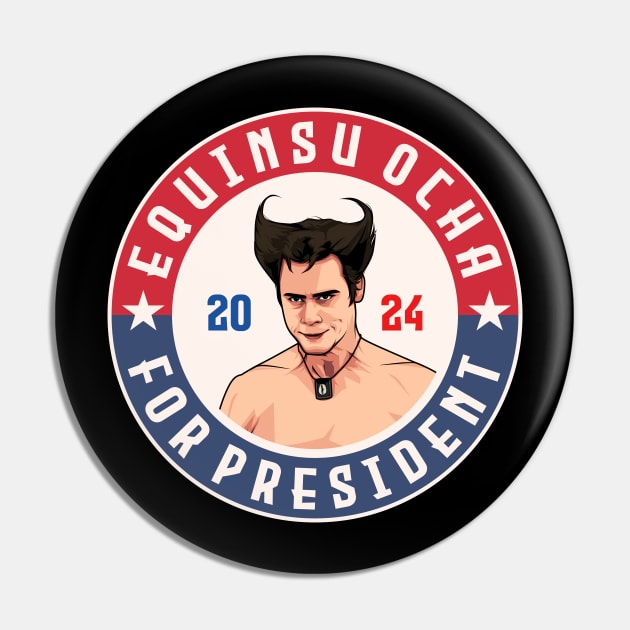 Equinsu Ocha, White Devil 2024 For President Pin by idjie