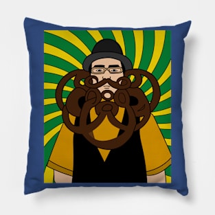 Crazy Long Beard Hipster Pillow