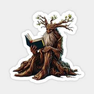shepherd of trees reading book Magnet