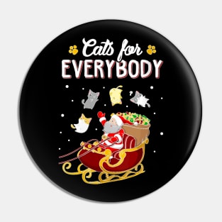 Cats For Everybody Ugly Christmas Cat Pin