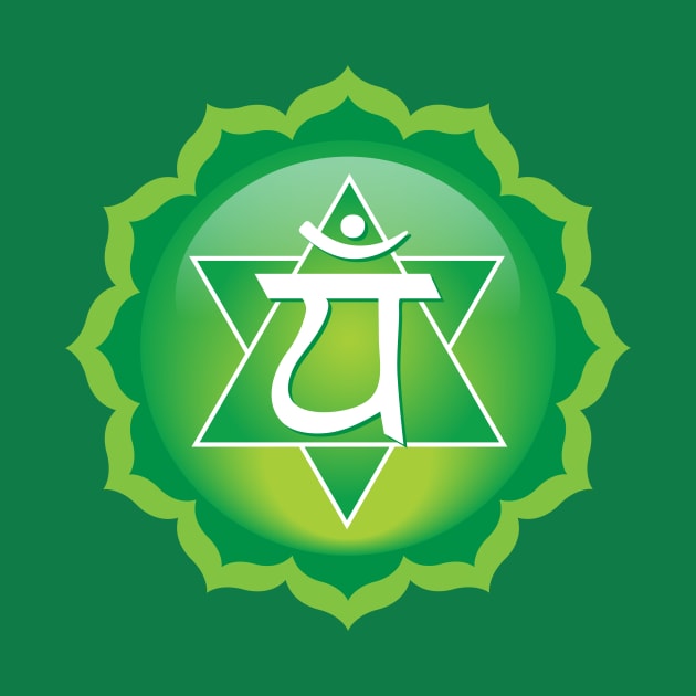 Heart: Anahata Chakra Symbol by Serena King