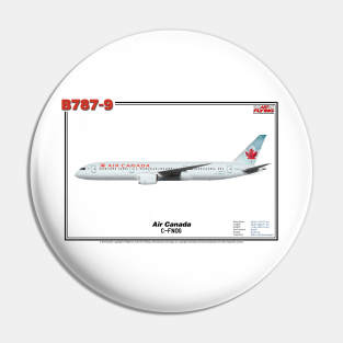 Boeing B787-9 - Air Canada (Art Print) Pin