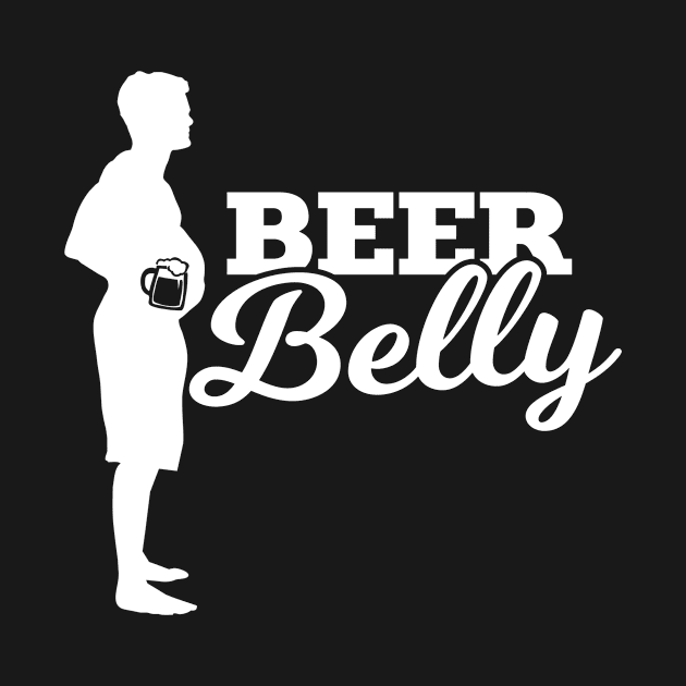 Beer Belly Funny T-Shirt Men's Tshirt Father's Day by Bungee150