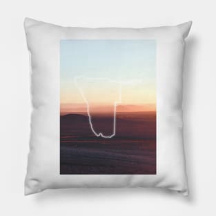 Namibia Country Map | Luminous Landscapes Pillow