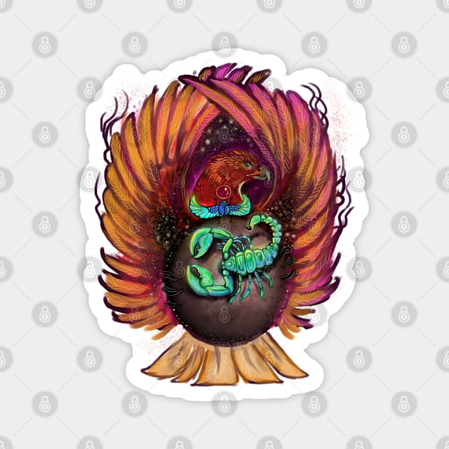 Scorpio Zodiac Design Magnet by Shadowind