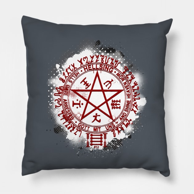 Hellsing's Pentagram Pillow by NachosOverdose