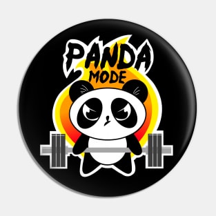 fitness panda, barbell panda, barbell girl, gym girl Pin