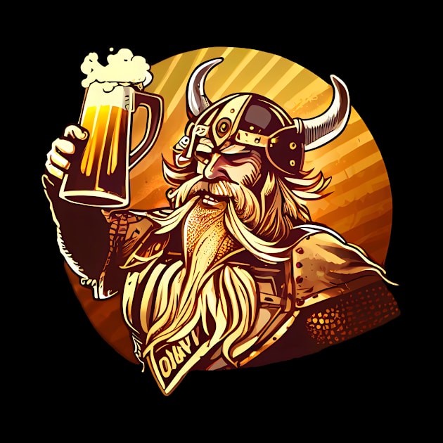 Beer Drunken Viking One by MLArtifex