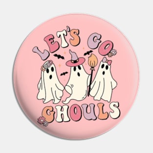 Let's Go Ghouls Halloween Shir, Retro Halloween, Kids Halloween , Girls Halloween Graphic Tee Pin