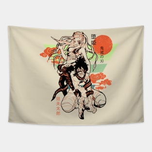 Upper Rank Six Daki & Gyutaro kimetsunoyaiba Tapestry