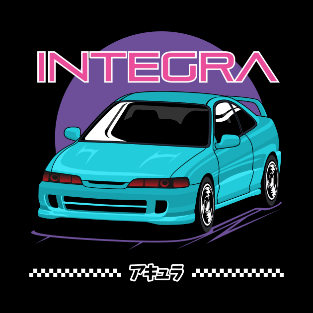 Integra Classic JDM Cars by masjestudio