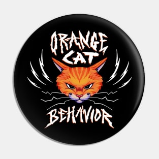 Orange Cat Behavior Pin