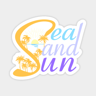 sea sand sun Magnet