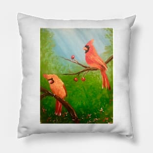 Cardinal Friends Pillow