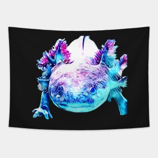 Moonlight Shining Axolotl Tapestry