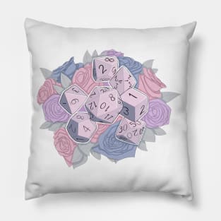 Pink, Purple, and Blue Flower Dice Pillow