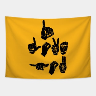 I love you. Sign language. Love has no boundaries Tapestry