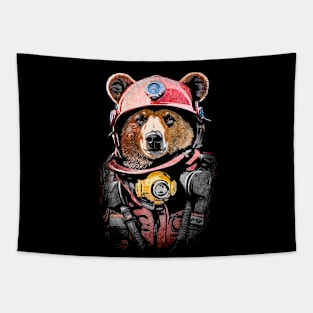 Firefighter bear Tapestry