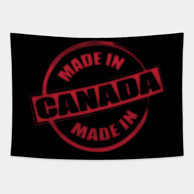 Made in Canada Stamp Tapestry by Valkyrie's Designs