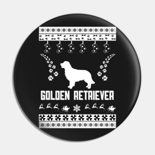 Merry Christmas GOLDEN RETRIEVER Pin