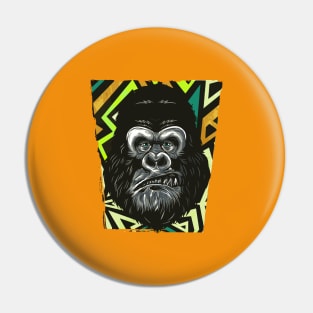 Gorilla Face Pin