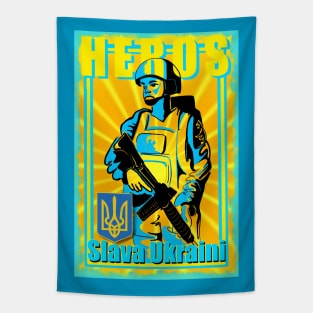 Ukraine propaganda poster Tapestry