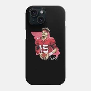 Patrick Mahomes Kansas City Map Phone Case