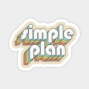 Retro Simple Plan Magnet