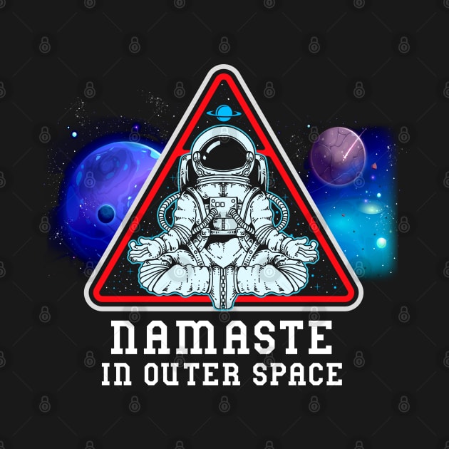 Namaste in Outer Space by Alema Art