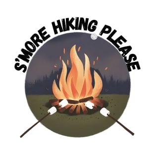 S’More Hiking Please Funny Hiking and Camping T-Shirt