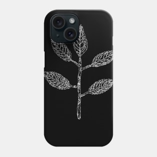 Leaf Drawing - Fine Lines Phone Case