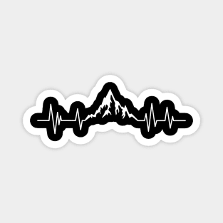 Mountain Bike Heartbeat Mountain Lifeline Magnet