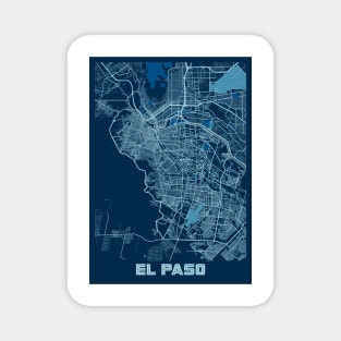 EL Paso - United States Peace City Map Magnet