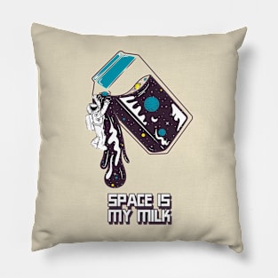 Space is my milk Pillow