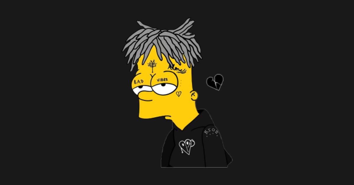 sad bart - Bart Simpson - Sticker | TeePublic