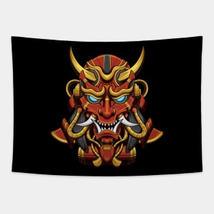 Japanese Oni Mecha 7.5 Tapestry