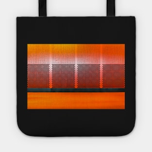 modern architecture in burnt orange Tote