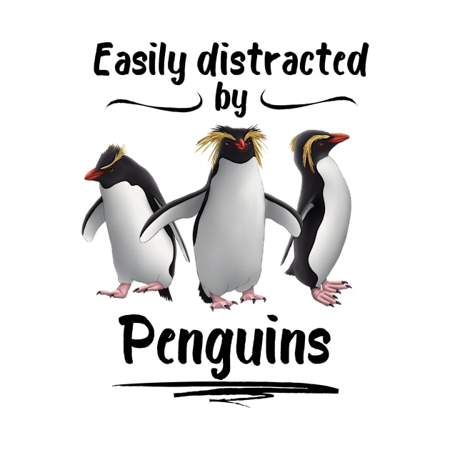 Easily Distracted By Penguins Rockhopper Penguins by Wilderness Insider