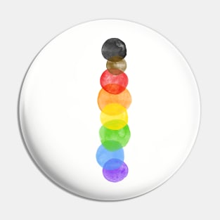Rainbow Pride Bubbles Pin