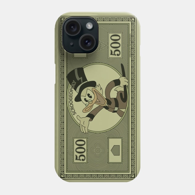 Scroogeopoly Phone Case by Ellador