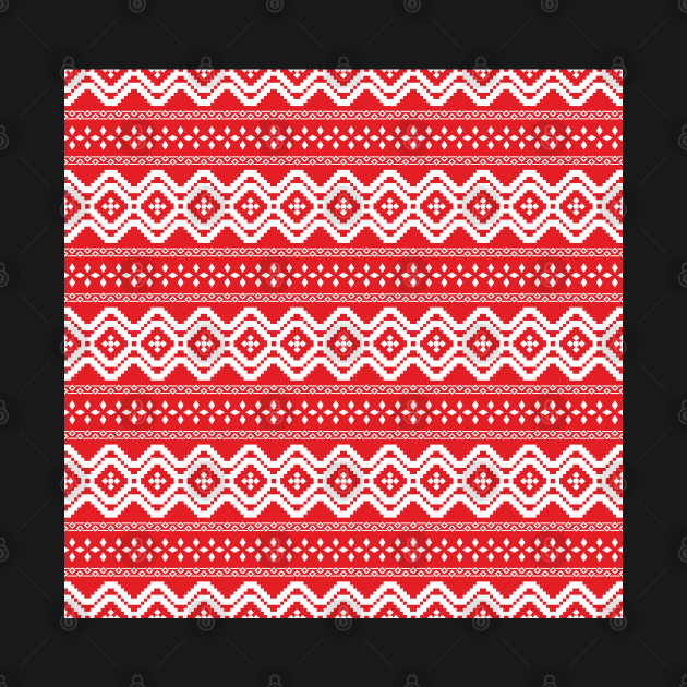 Sweater print,Geometric Christmas background by ilhnklv