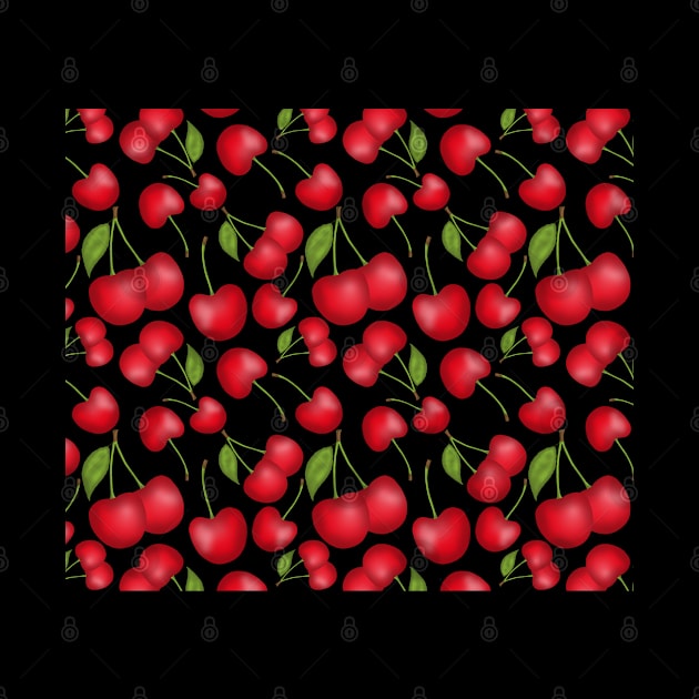 Cherries pattern by Juliana Costa