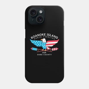 Roanoke Island, NC Summer Patriotic Pride Fourth of July Phone Case