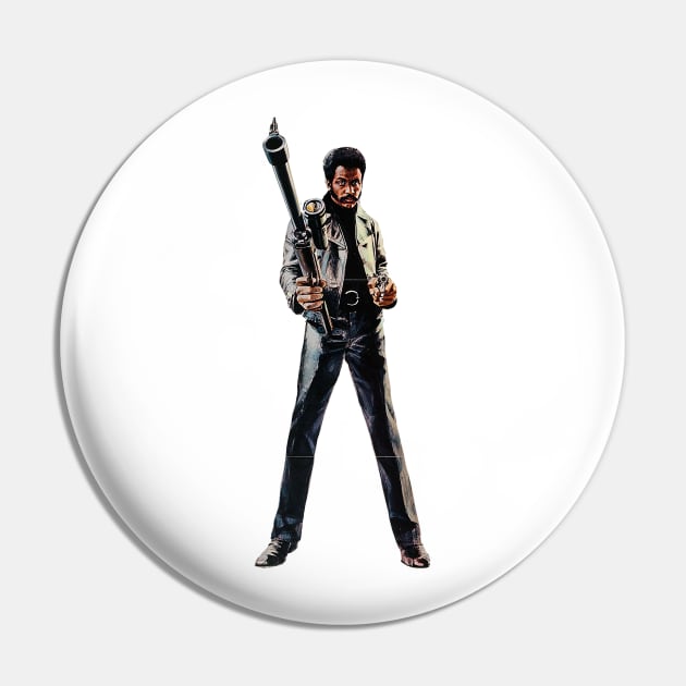 Shaft T-shirt Pin by Keithhenrybrown