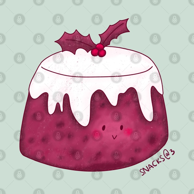 Christmas Pudding in PINK by Snacks At 3