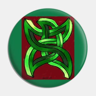 Dancing Inter-dimensional Star Celtic Cat Pin