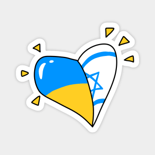 Israel loves Ukraine Magnet