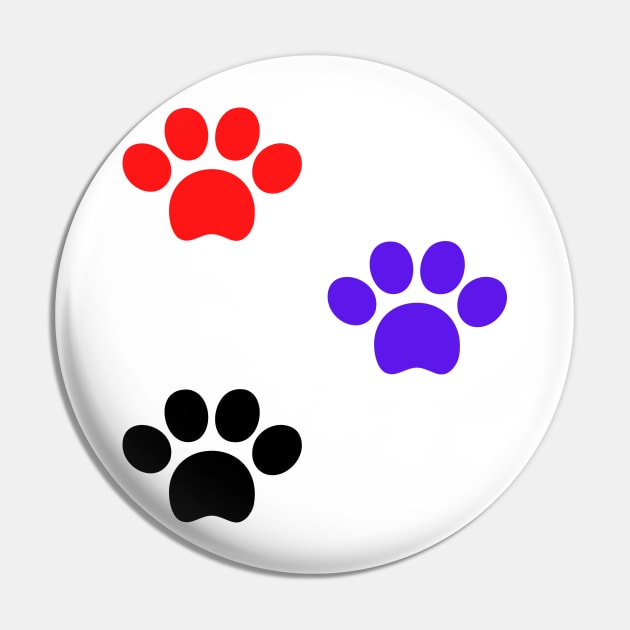 blue red black dog paws design Pin by Artistic_st