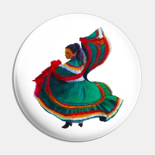 Baile Folklorico Vestido Verde Pin